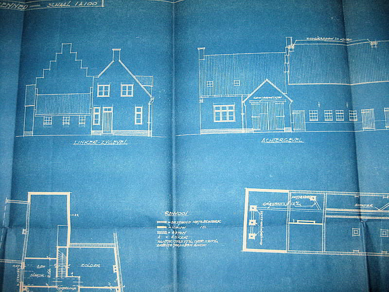 1939, bouwtekening van ons huis