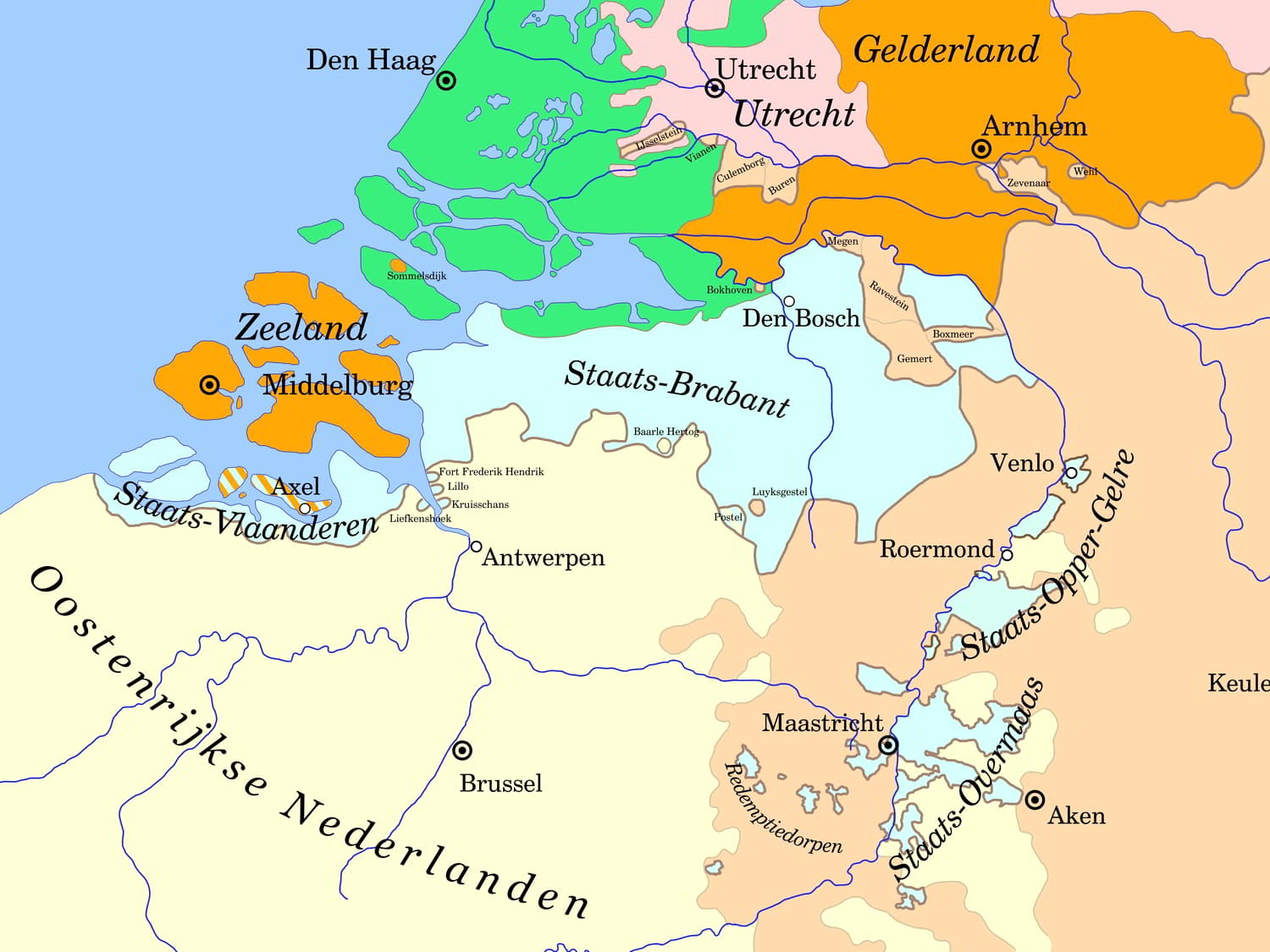 Niet alleen in de Generaliteitslanden moest men twee keer trouwen