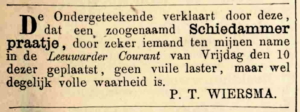 Oude krantenberichten op Yory