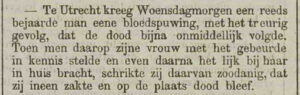 1889-10-25 RottNb - Zijn dood werd haar dood