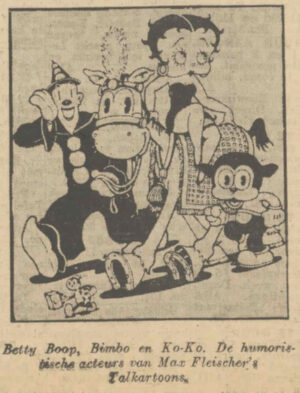 1932-01-18 HC - In Hollywood komt de eerste Betty Boop-film uit, wat ook in Nederland bekend wordt