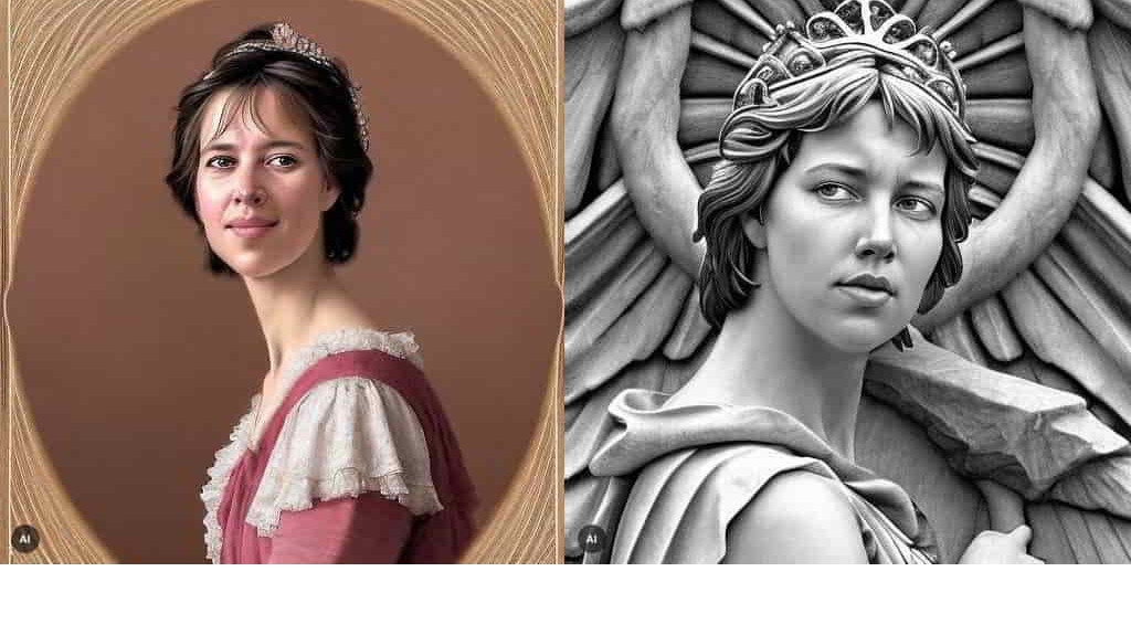 Franse Adel + Griekse Godin - Op de rechterfoto ben ik precies zoals ik mijn tienertijd was