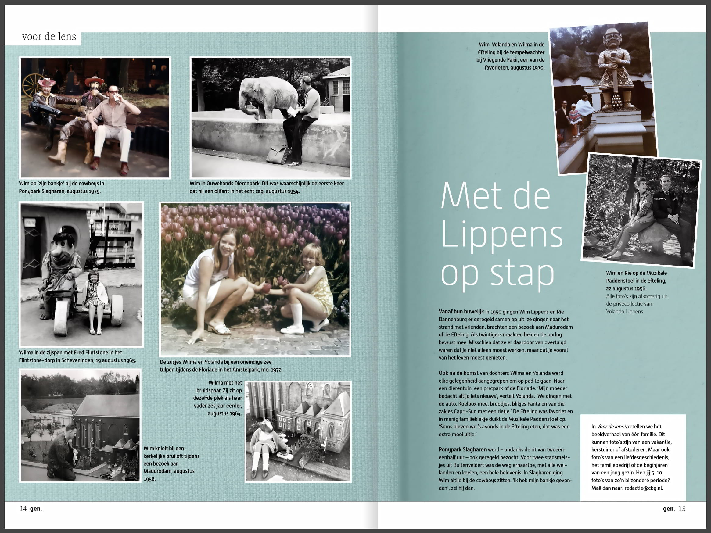 Mijn familiefoto's in het CBG Magazine GEN
