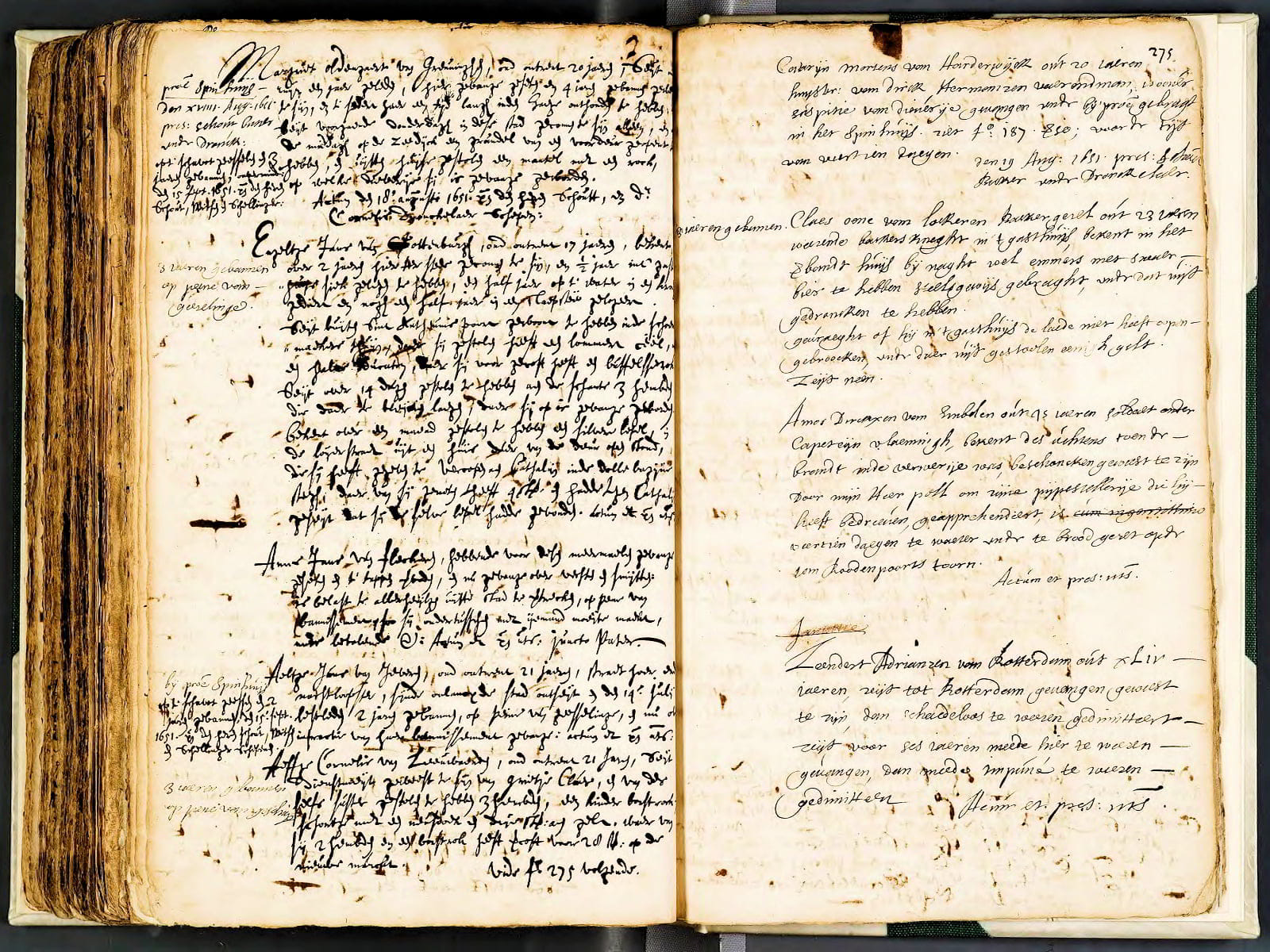 Confessieboeken met verhoren en veroordelingen