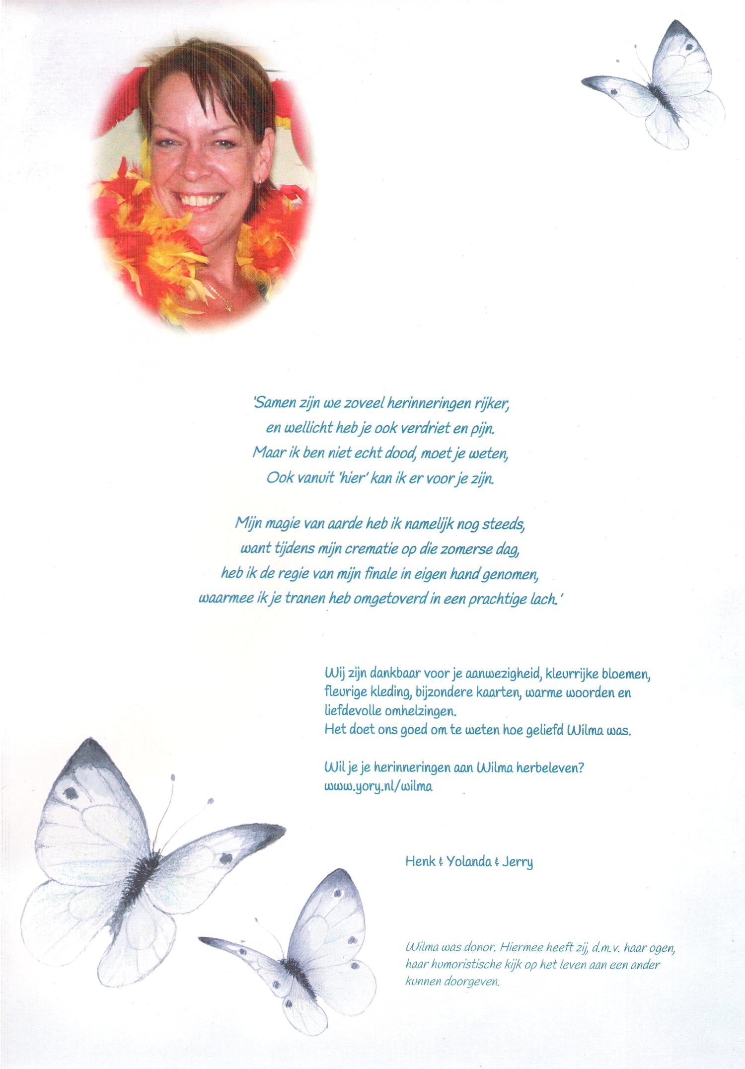 Mijn lieve, grote, grappige en gekke zus Wilma