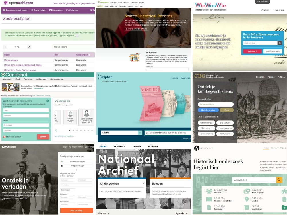 De beste gratis websites voor stamboomonderzoek