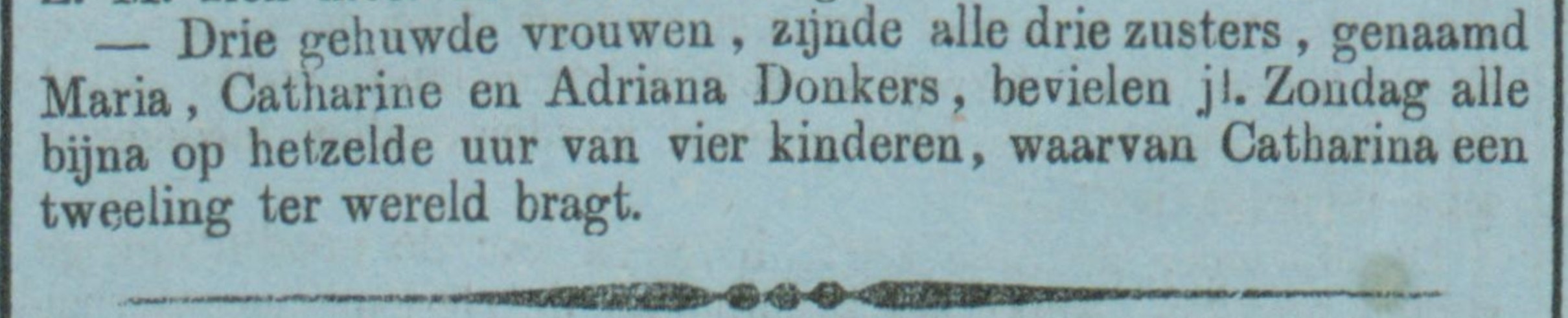 Drie zussen bevallen op dezelfde dag