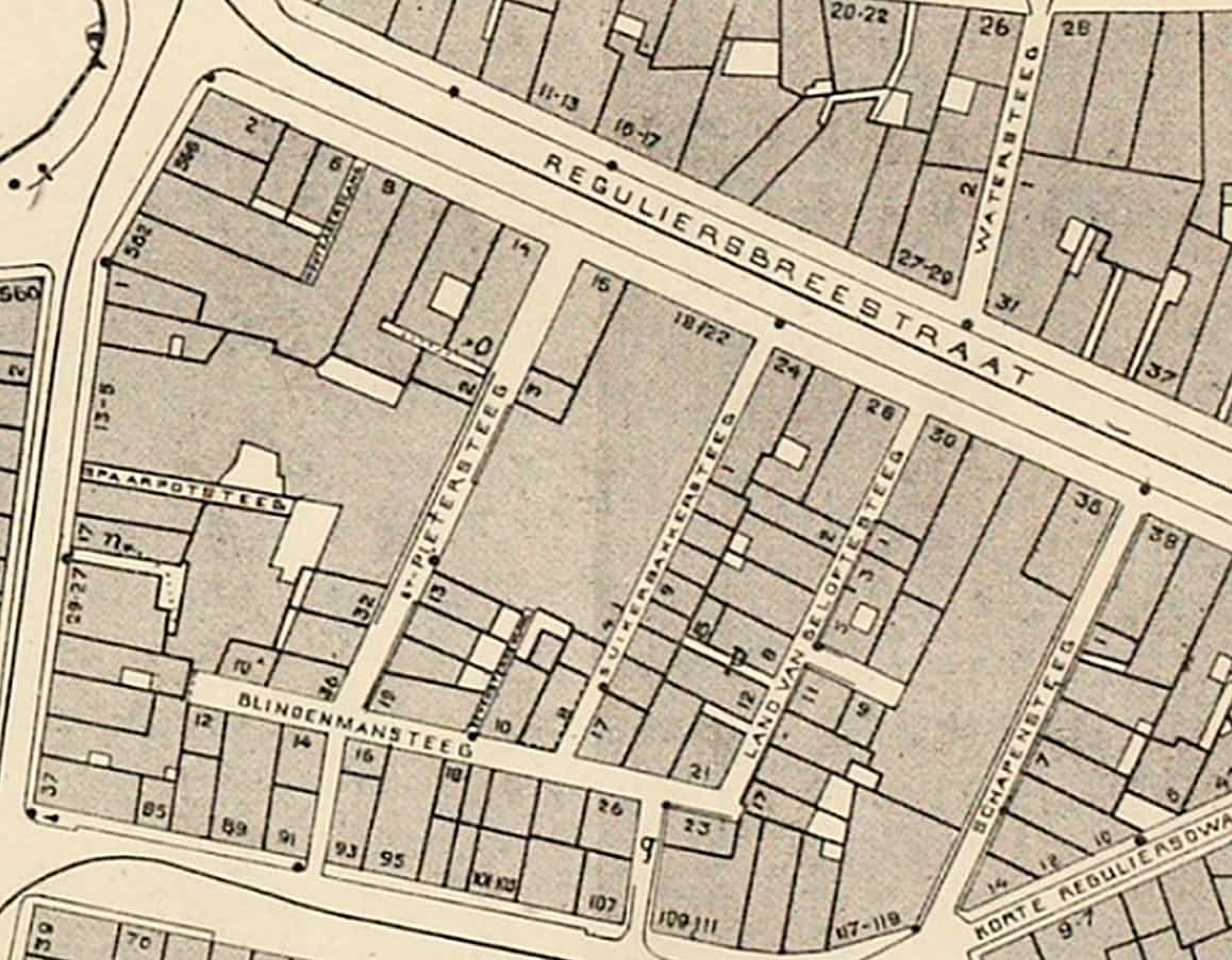 Plattegrond van de Duvelshoek, Amsterdam