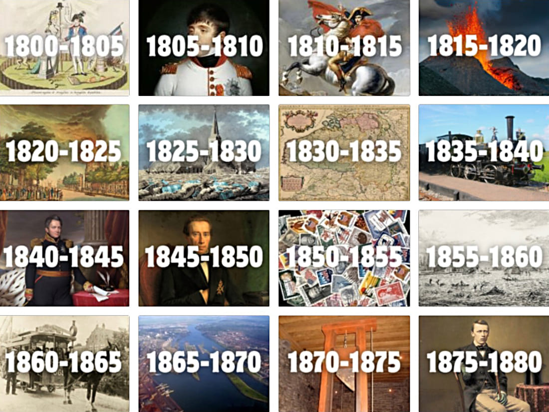 Geschiedenis van nederland per 5 jaar,`tijdlijn, wat gebeurde er