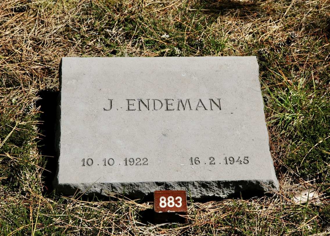 Graf van Johan Endeman op het Ereveld in Loenen