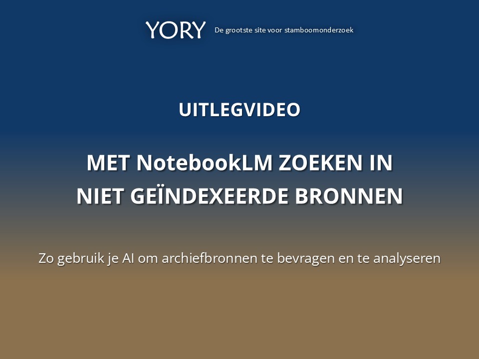 Uitlegvideo | Met NotebookLM zoeken in niet geïndexeerde bronnen