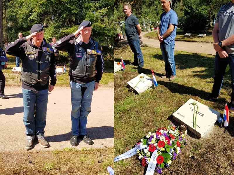 Zeg Verzetsmuseum, een verzetsheld blijft altijd een held! - Het graf van Tjalling Bakker op Ereveld Loenen
