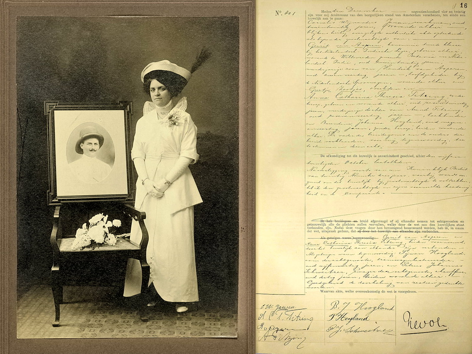 Wat betekent trouwen met de handschoen?