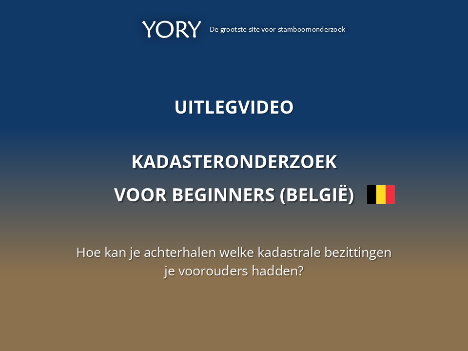 Uitlegvideo | Kadasteronderzoek voor beginners (België)