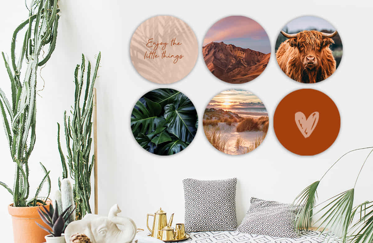 Mijn familiefoto's hangen vol in het zicht aan mijn muur!