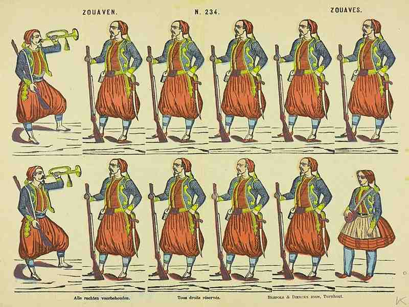 Katholieke Zouaven zoeken die vochten voor de Paus